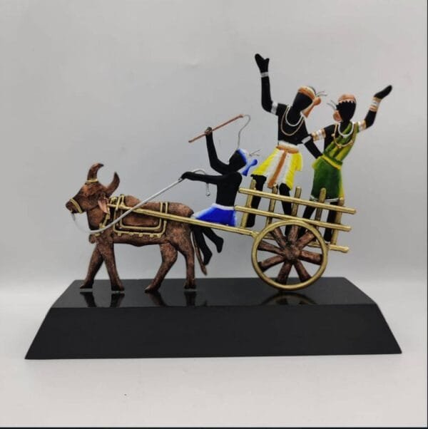 Trible Couple on Bullock Cart